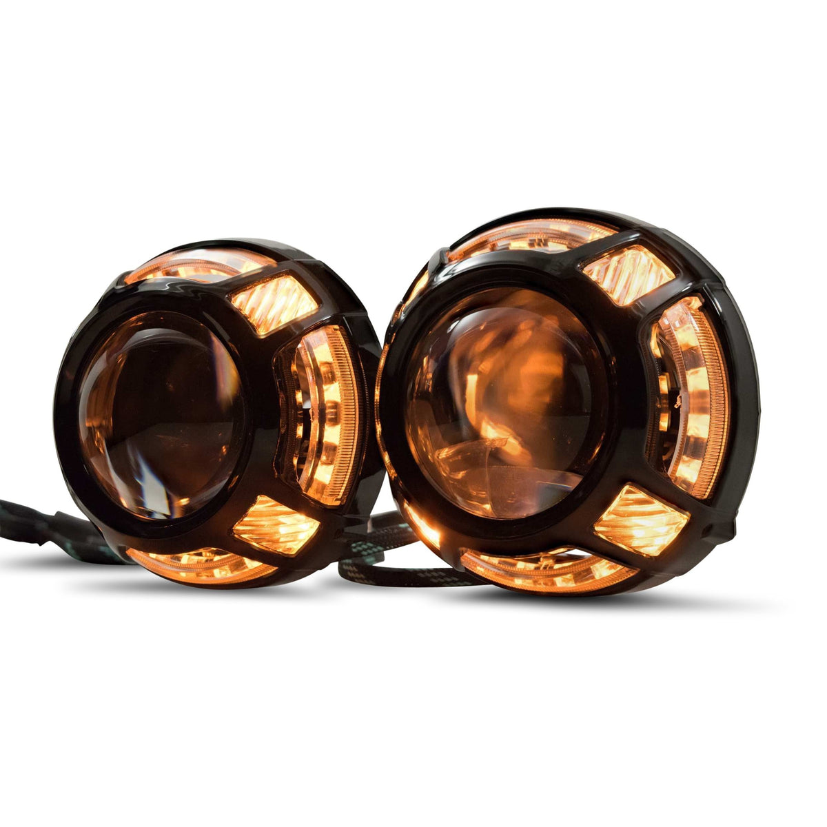 Morimoto Panamera 2.0 Projector Shroud (Black) (White/Amber LED Switchback) product image 3