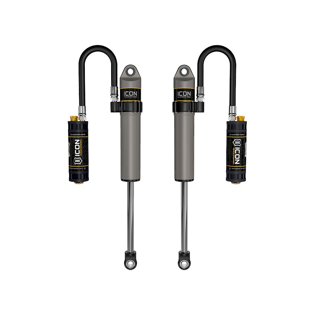 ICON VEHICLE DYNAMICS | 2020-2023 Jeep Gladiator 2018-2023 Jeep Wrangler JL 2.5 Inch Lift Front V.S. 2.5 Aluminum Series Shock Absorbers Remote Reservoir W/ CDCV Pair Icon Vehicle Dynamics | 27821CP
