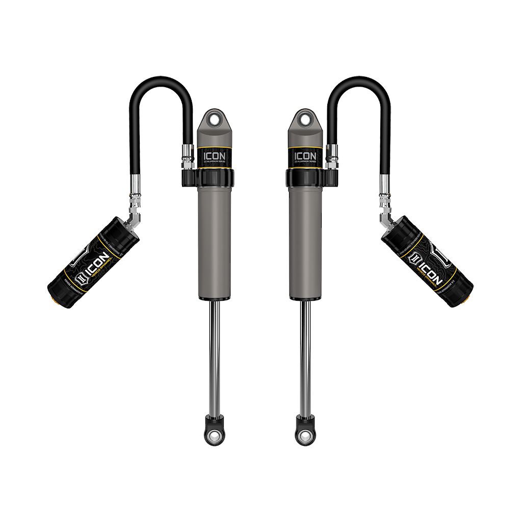 ICON VEHICLE DYNAMICS | 2020-2023 Jeep Gladiator 2018-2023 Jeep Wrangler JL 2.5 Inch Lift Front V.S. 2.5 Aluminum Series Shock Absorbers Remote Reservoir Pair Icon Vehicle Dynamics | 27821P