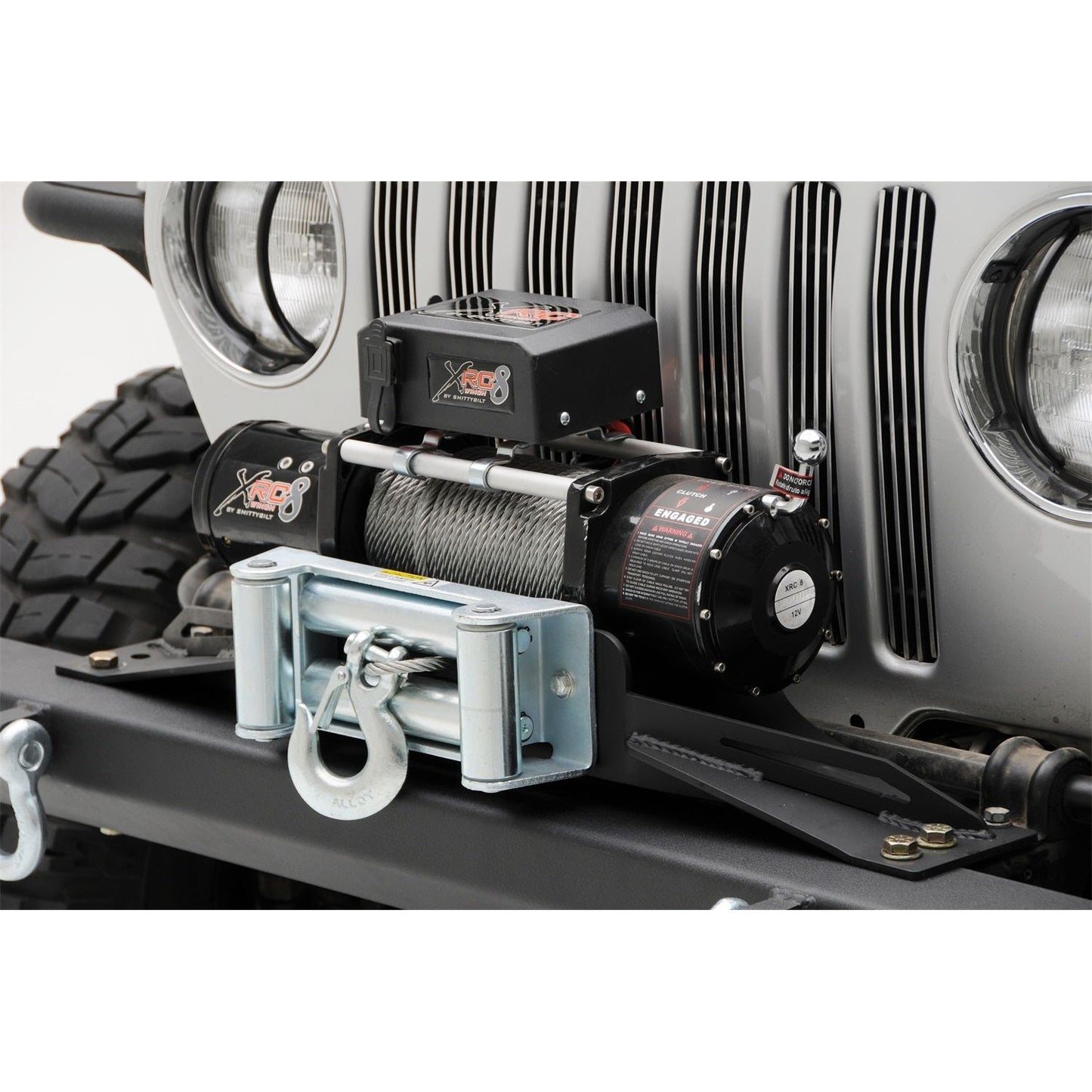 SMITTYBILT | Winch Plate Raised Fits Aftermarket Bumpers 87-06 Wrangler YJ/TJ/LJ Smittybilt |2802