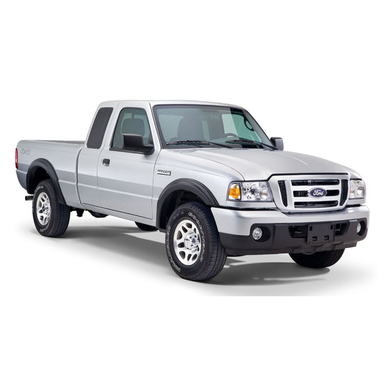 Husky Liners | OE Style Fender Flares Black Smooth Finish 4-Piece Set For 1993-2011 Ranger Husky Liners | 28021912 on a silver Ford Ranger.