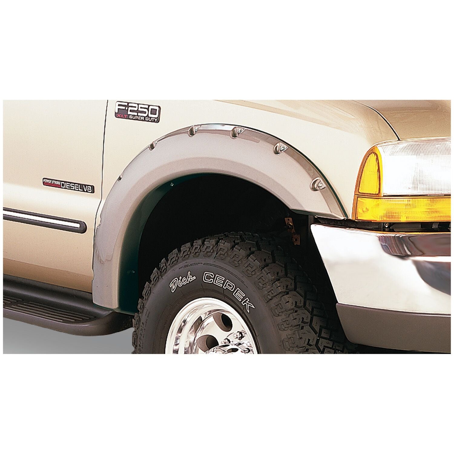 Husky Liners | Pocket Style Fender Flare 4 PC Set For 1999-2007 F-250/F-350 Super Duty Husky Liners | 2802914 on truck tire.