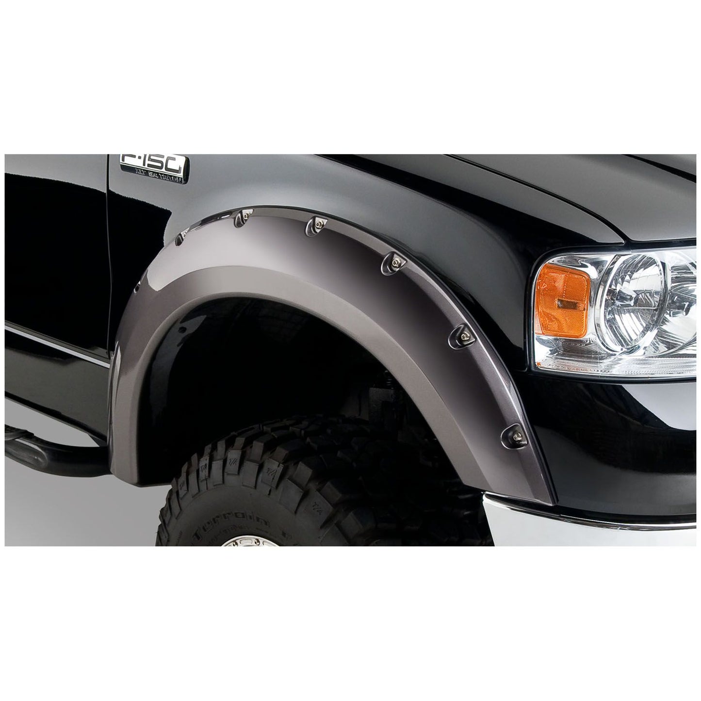 Husky Liners | Pocket Style Fender Flare 4 PC Set For 2004-2008 F-150 Husky Liners | 2802916 on a black truck
