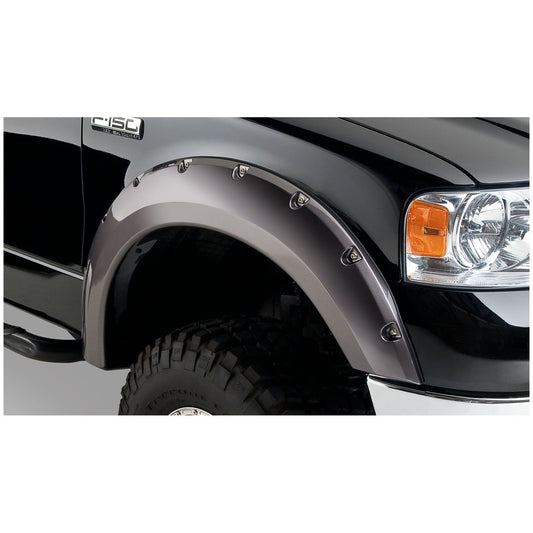 Husky Liners | Pocket Style Fender Flare 4 PC Set For 2004-2008 F-150 Husky Liners | 2802916 on a black truck