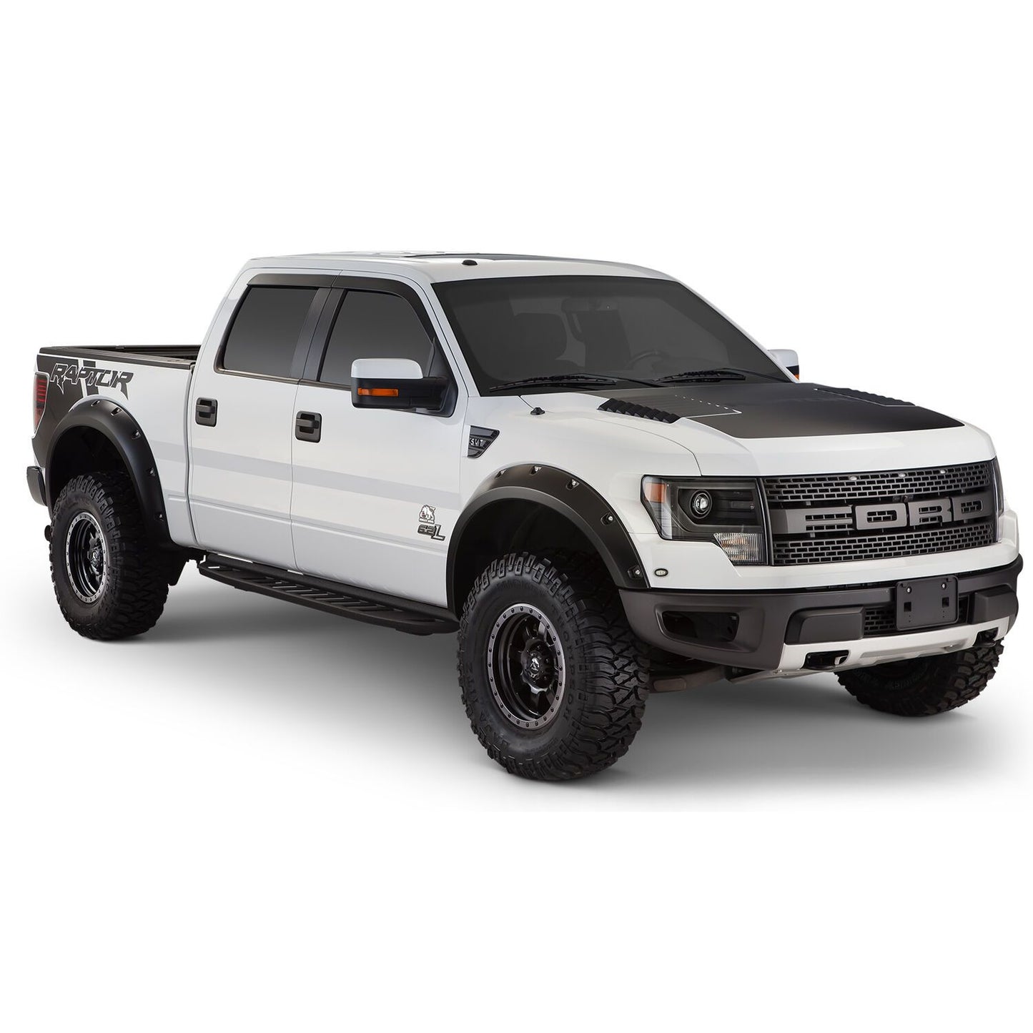 Husky Liners | Pocket Style Fender Flare 4 PC Set For 2010-2014 F-150 Husky Liners | 2802938 installed on a lifted truck