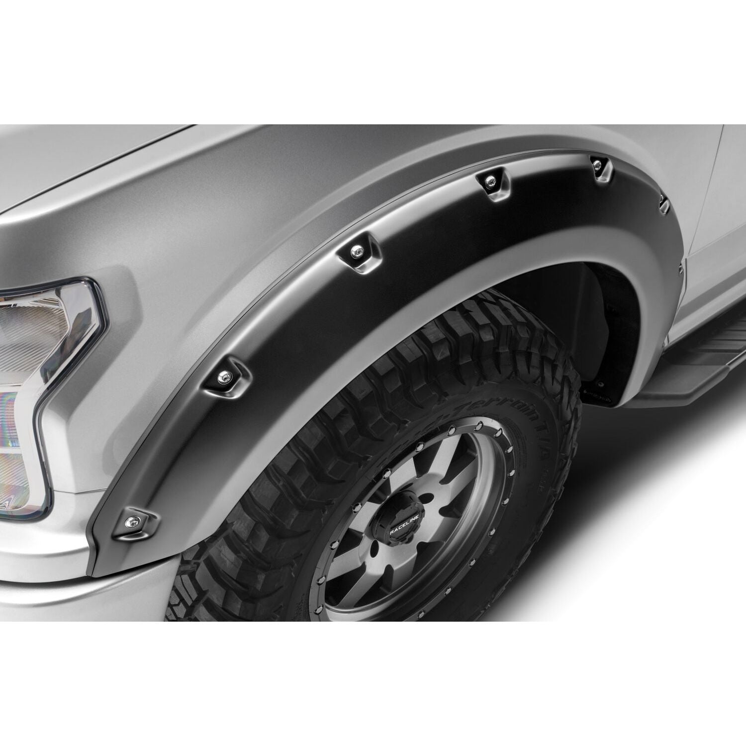 Husky Liners | Pocket Style Fender Flare 4 PC Set For 2018-2020 F-150 Husky Liners | 2802945 on a truck tire.