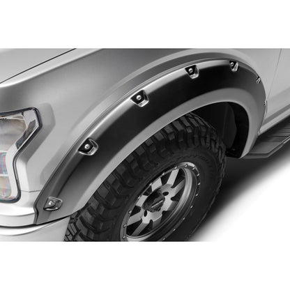 Husky Liners | Pocket Style Fender Flare 4 PC Set For 2018-2020 F-150 Husky Liners | 2802945 on a truck tire.