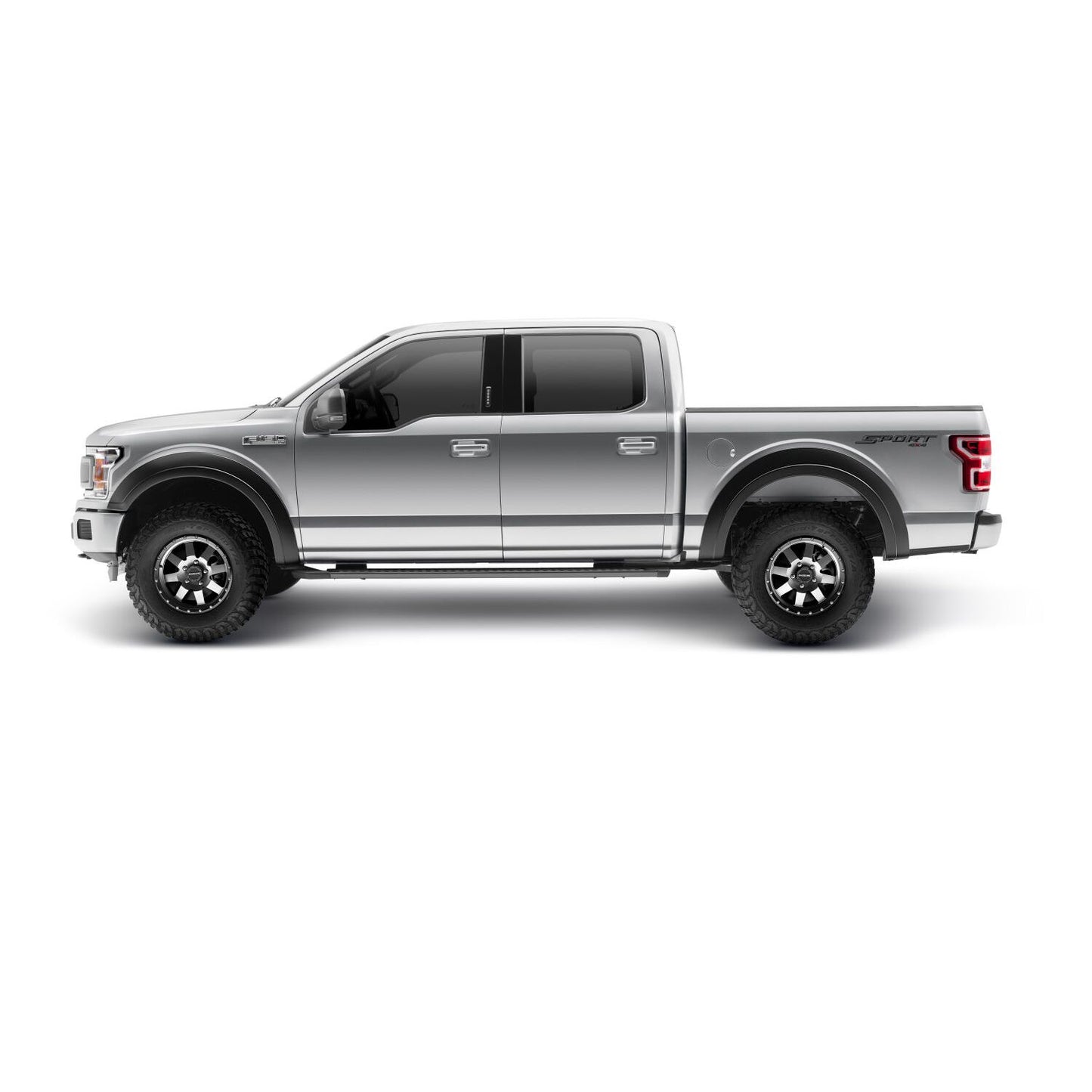 Husky Liners | Extend-A-Fender 4 PC Fender Flare Set For 2018-2020 F-150 Husky Liners | 2802947 installed on a silver Ford F-150.