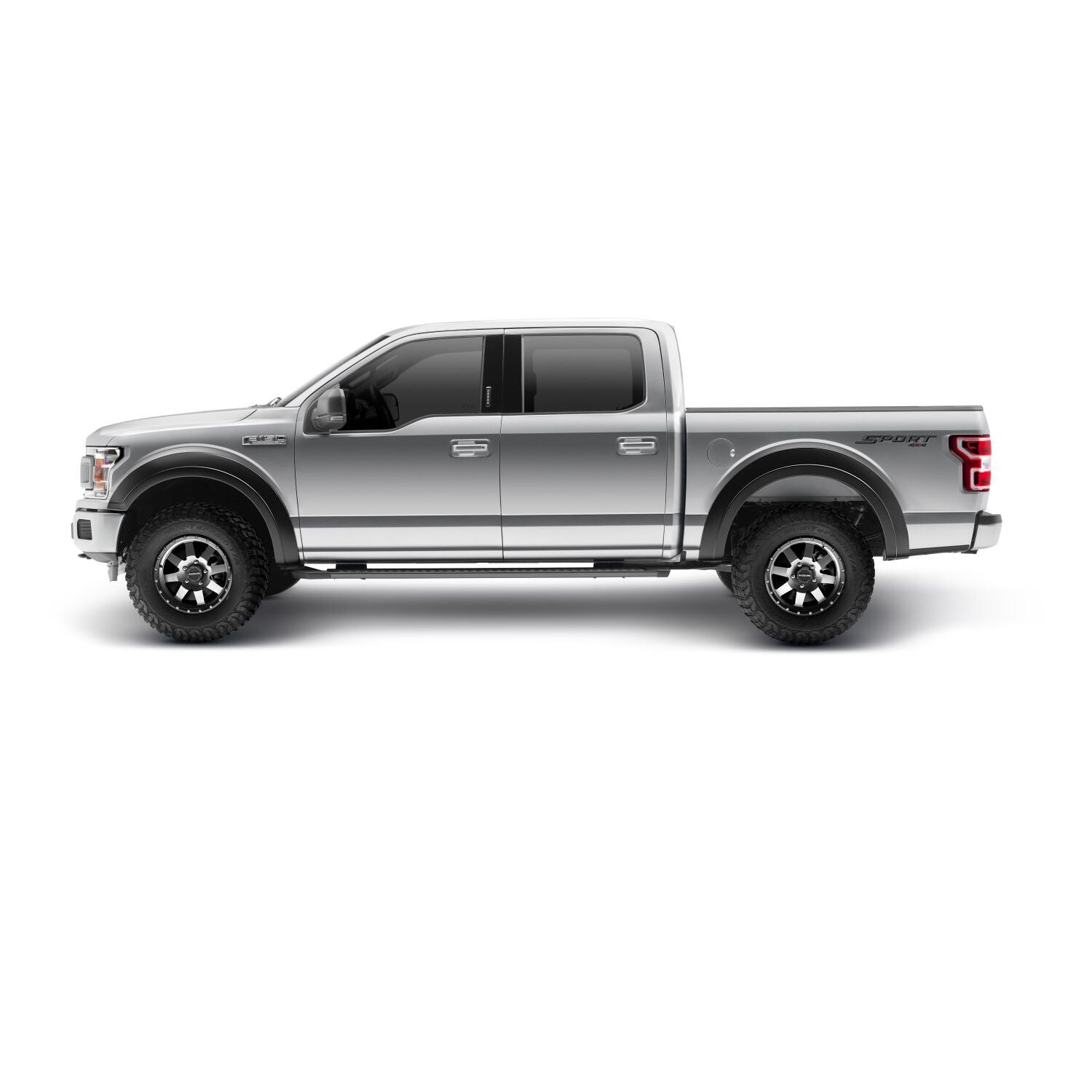 Husky Liners | Extend-A-Fender 4 PC Fender Flare Set For 2018-2020 F-150 Husky Liners | 2802947 installed on a silver Ford F-150.
