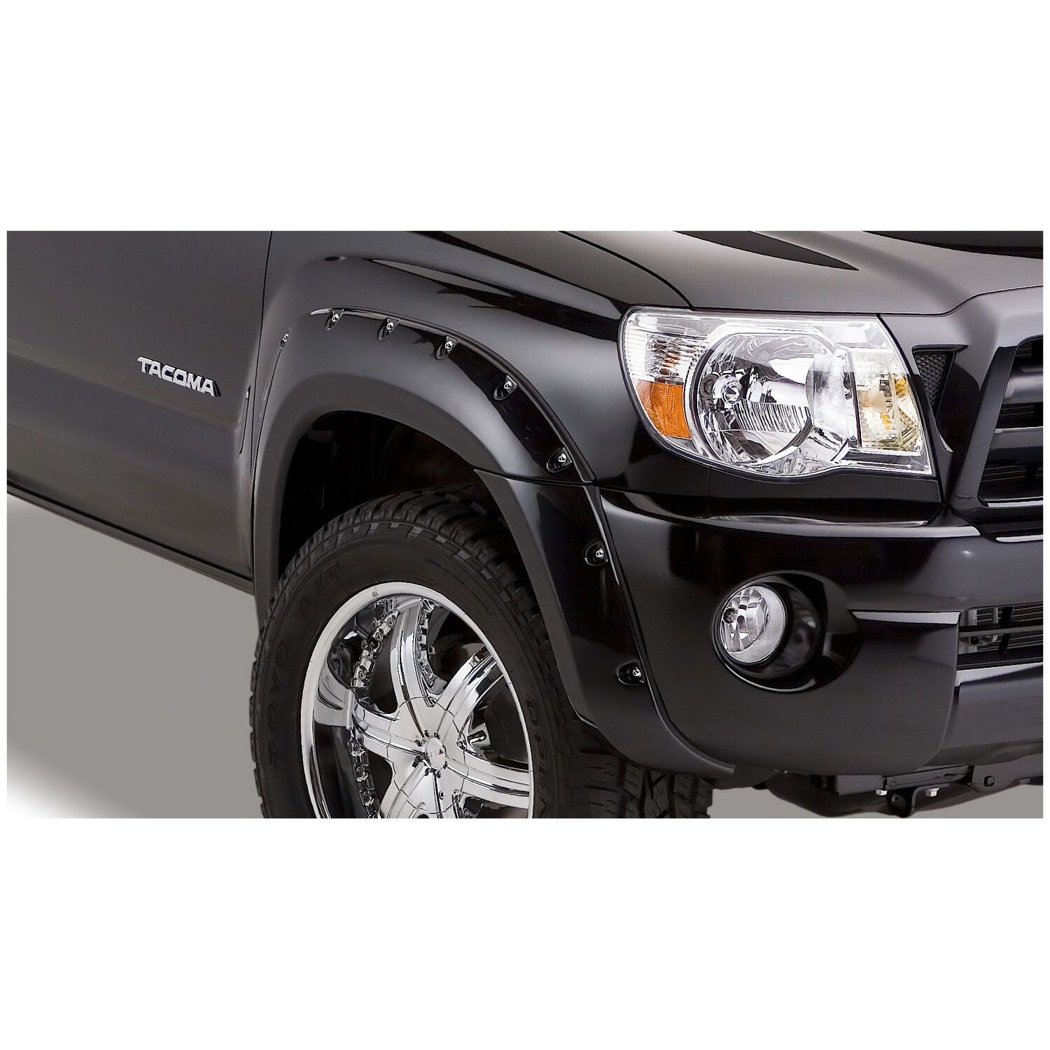 Husky Liners | Extened-A-Fender Fender Flare 4 PC Set For 2005-2011 Tacoma Husky Liners | 2803920 on black Tacoma truck