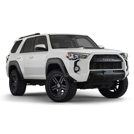 Husky Liners | Pocket Style Fender Flare 4 PC Set For 2014-2024 4Runner Husky Liners | 2803921 installed on a white Toyota 4Runner
