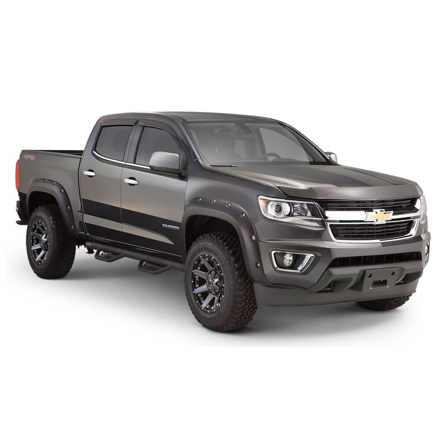 Husky Liners | Pocket Style Fender Flare 4 PC Set For 2017-2020 Colorado Husky Liners | 2804969 on a Chevrolet Colorado truck.