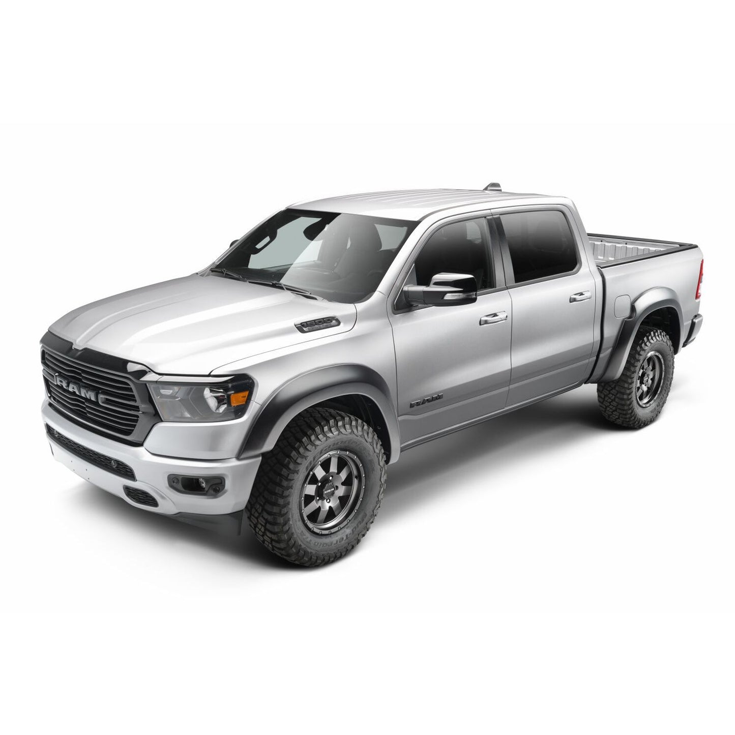 Husky Liners | Extend-A-Fender 4 PC Fender Flare Set For 2019-2024 1500 Husky Liners | 2805926 installed on silver pickup truck