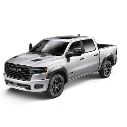 Husky Liners | Extend-A-Fender 4 PC Fender Flare Set For 2019-2025 2500/3500 Husky Liners | 2805931 on a silver RAM truck
