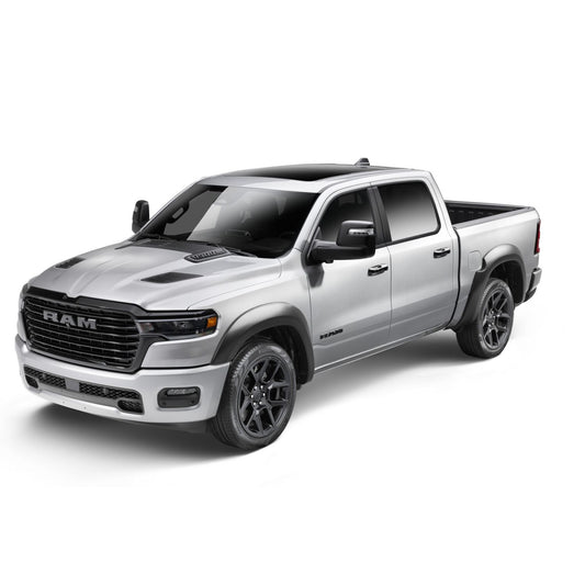 Husky Liners | Extend-A-Fender 4 PC Fender Flare Set For 2019-2025 2500/3500 Husky Liners | 2805931 on a silver RAM truck