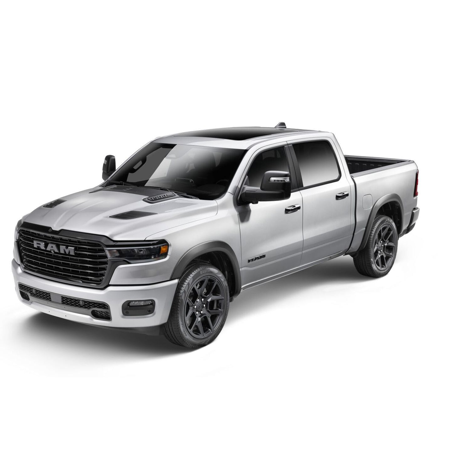 Husky Liners | OE Style Fender Flares Black Smooth Finish 4-Piece Set For 2025 1500 Husky Liners | 2805941 on a silver RAM truck