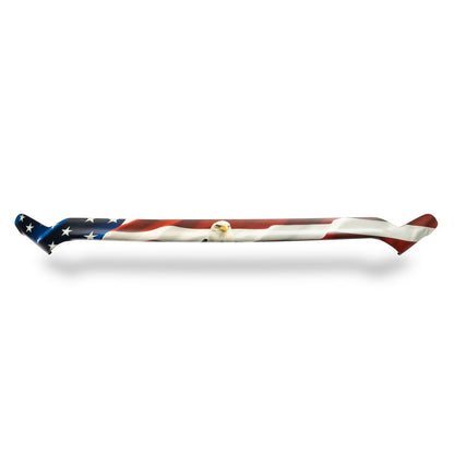 Husky Liners | Eagle American Flag Bug Shield For 2019-2026 Sierra 1500 Husky Liners | 2818959 with patriotic design