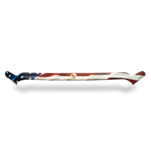 Husky Liners | Eagle American Flag Bug Shield For 2019-2026 Sierra 1500 Husky Liners | 2818959 with patriotic design