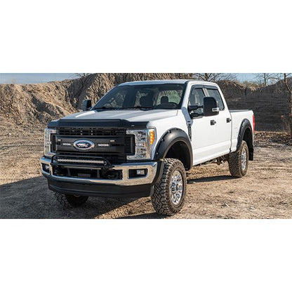 Husky Liners | Aeroskin II Hood Protector Matte Black Low Profile For 2017-2022 F-250/F-350/F-450 Super Duty Husky Liners | 2830135 on Ford F-250