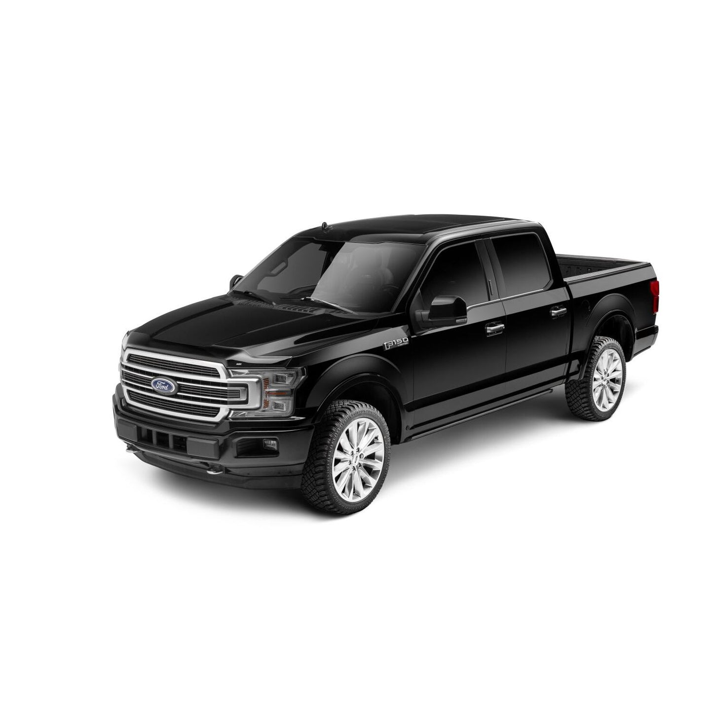 Husky Liners | Aeroskin Hood Protector Smoke For 2015-2020 F-150 Husky Liners | 2842096 on a black Ford truck.