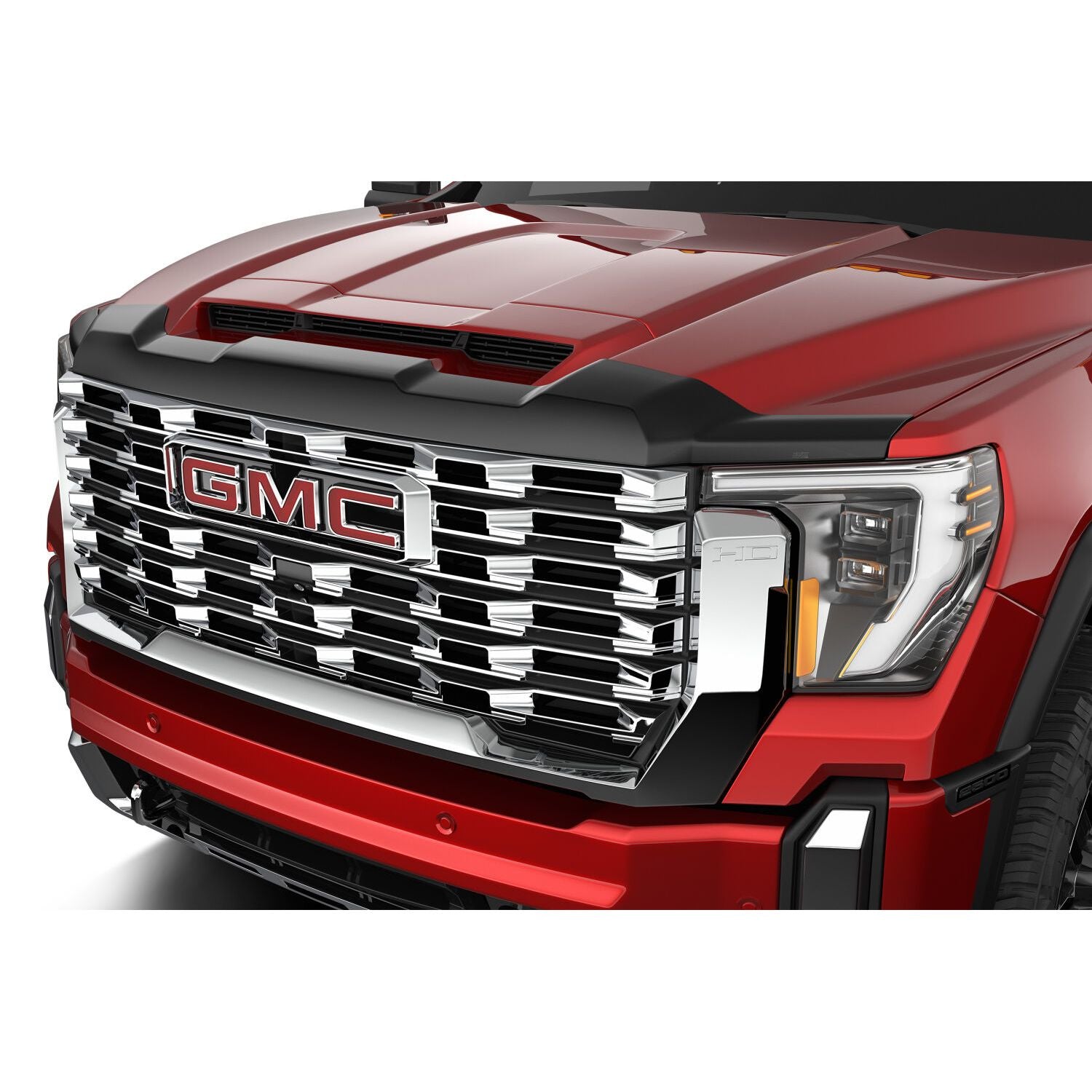 Husky Liners | Aeroskin Hood Protector Smoke For 2019-2026 Sierra 1500 Husky Liners | 2842167 on a GMC truck
