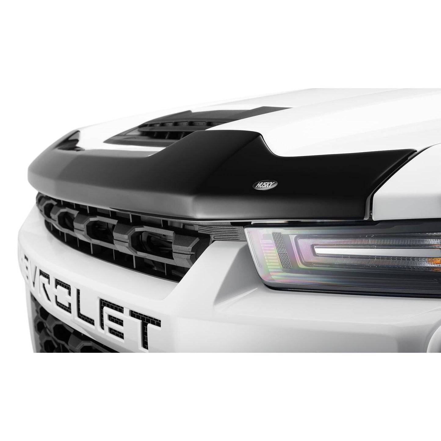 Husky Liners | Aeroskin Hood Protector Smoke For 2020-2026 Silverado 2500 HD/3500 HD Husky Liners | 2842187 mounted on vehicle