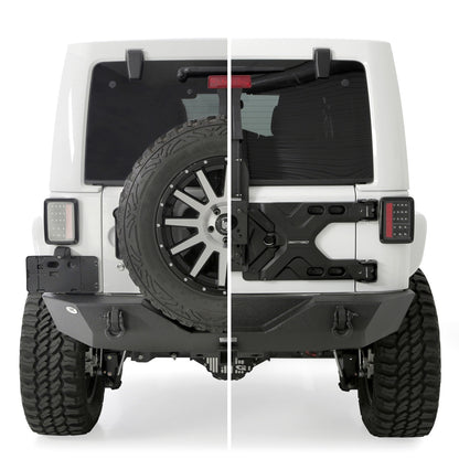 SMITTYBILT | Pivot HD Tire Carrier for 07-18 Jeep Wrangler JK Smittybilt |2843