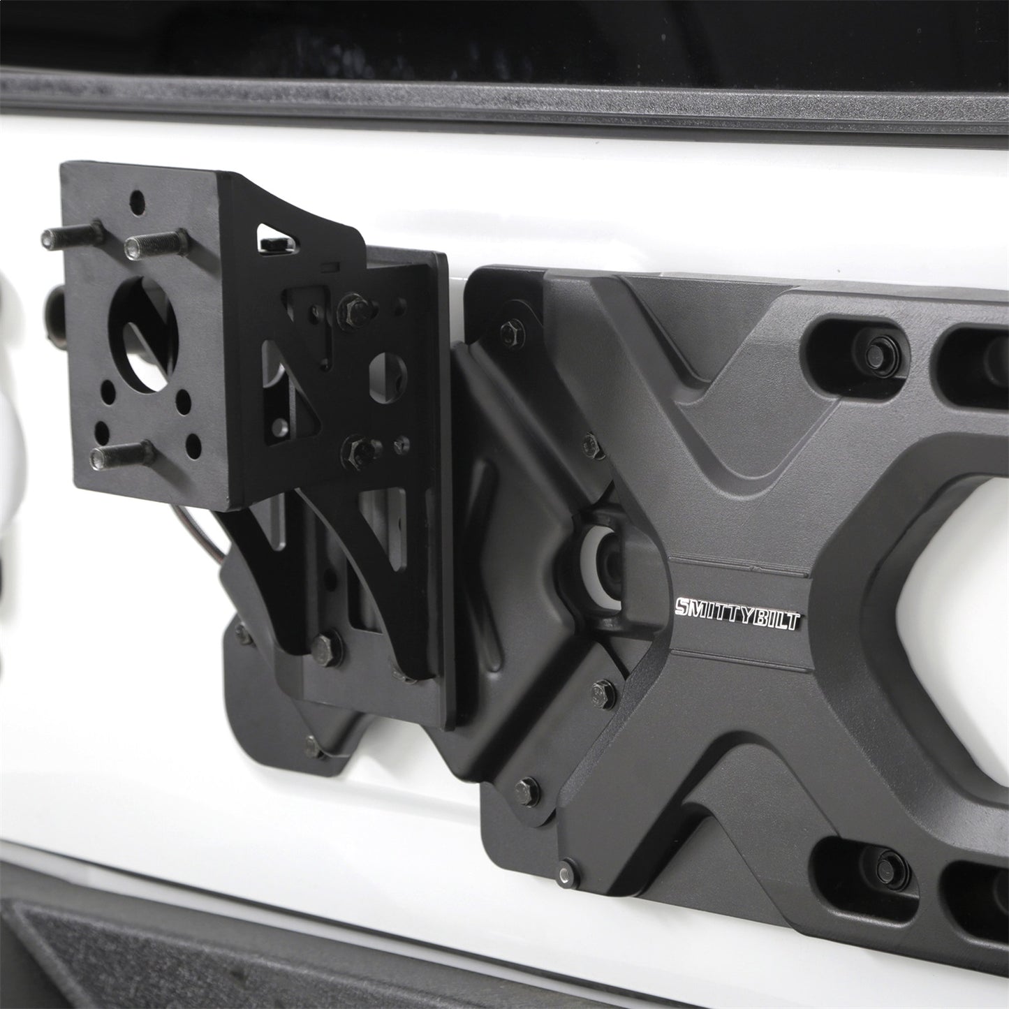 SMITTYBILT | Pivot HD Tire Carrier for 07-18 Jeep Wrangler JK Smittybilt |2843