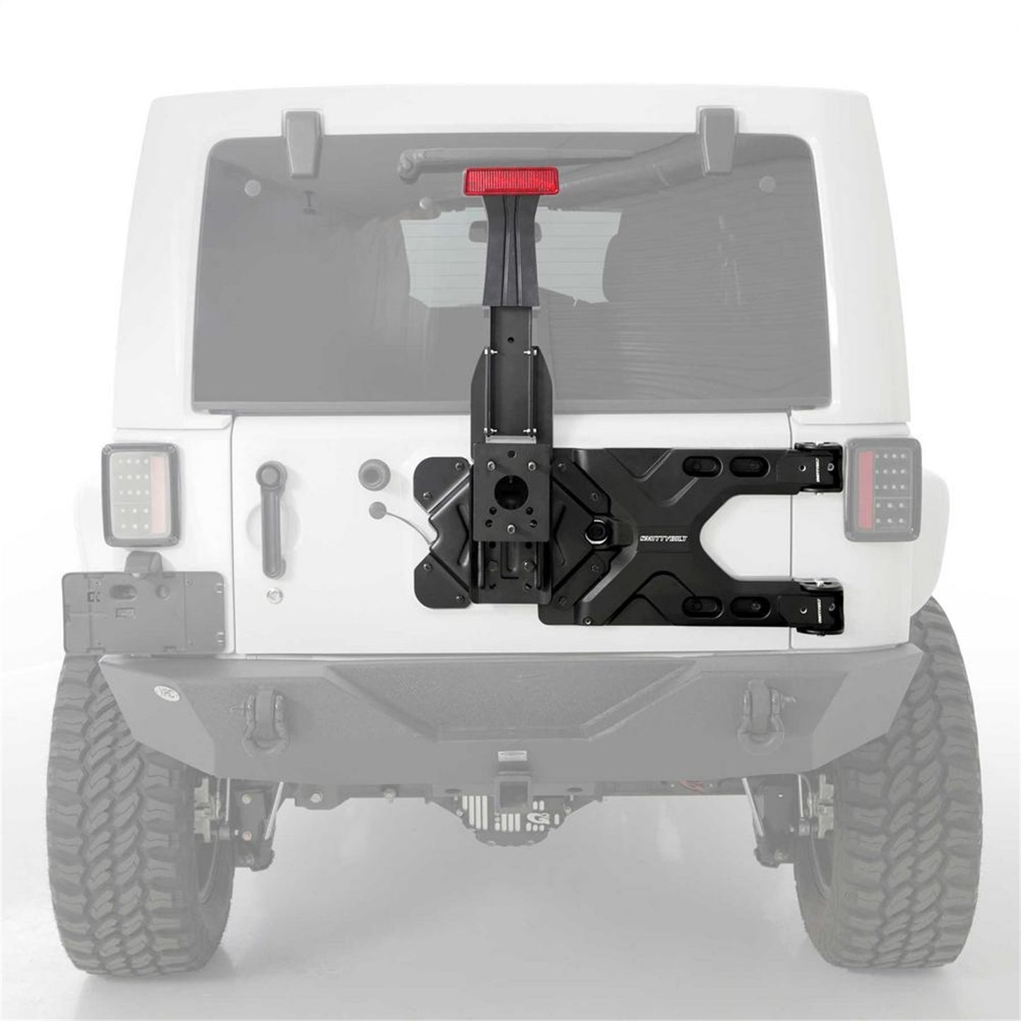 SMITTYBILT | Pivot HD Tire Carrier for 07-18 Jeep Wrangler JK Smittybilt |2843