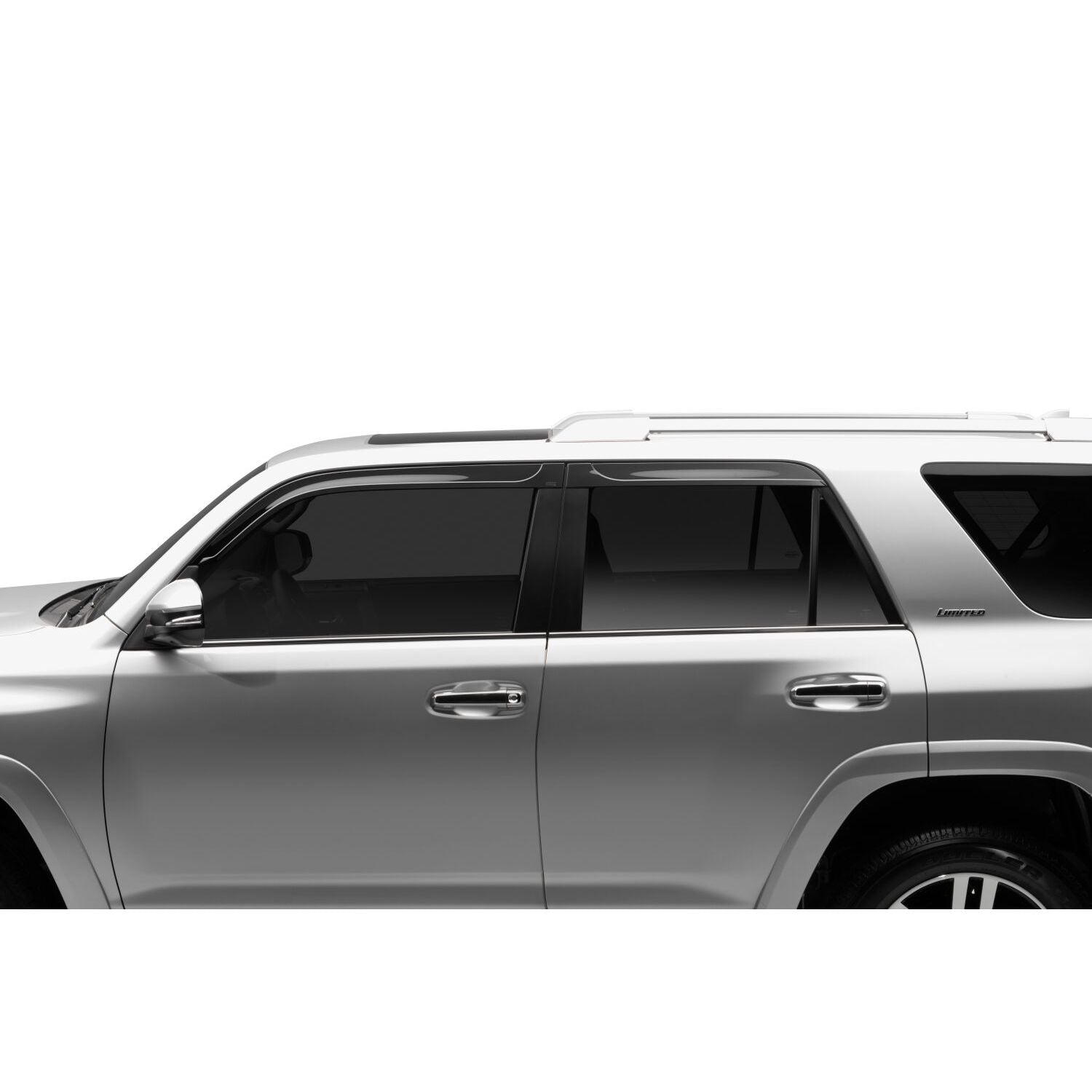 Husky Liners | Low Profile Ventvisor Deflector Smoke Outside Mount 4 Piece For 2010-2024 4Runner Husky Liners | 2854027 installed on SUV