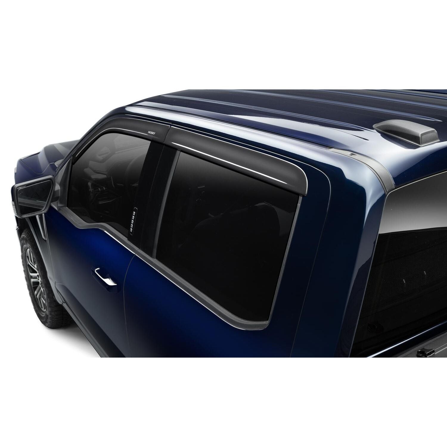 Husky Liners | Low Profile Ventvisor Deflector Smoke Outside Mount 4 Piece For 2022-2025 Maverick Husky Liners | 2854098 installed on truck