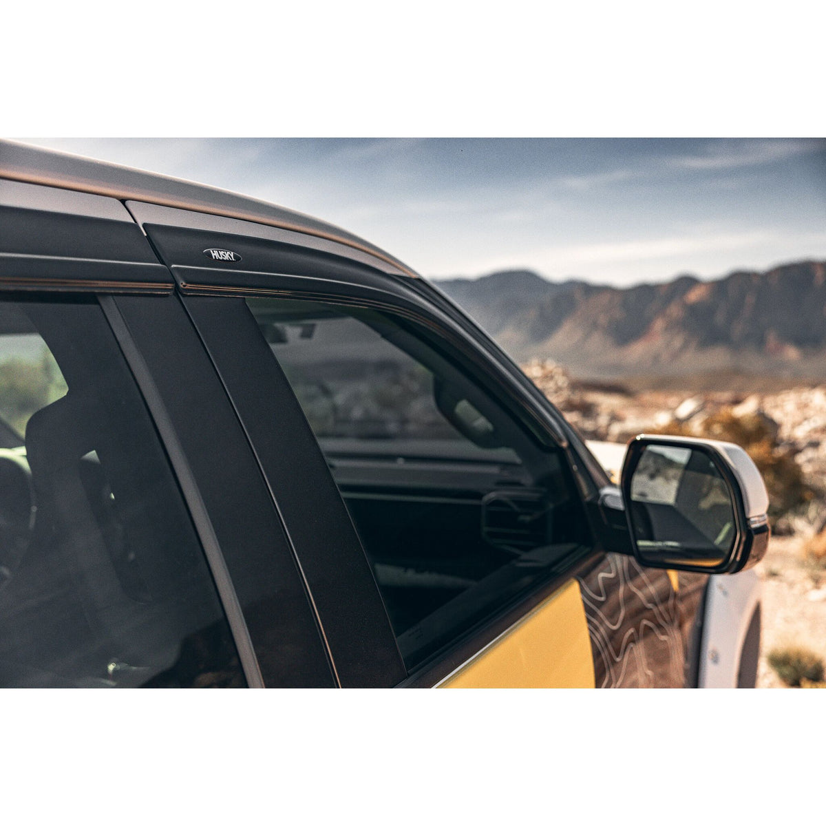HUSKY LINERS | Low Profile Ventvisor Deflector Smoke Outside Mount 4 Piece For 22-25 Tundra Crew Cab | HUS2854111