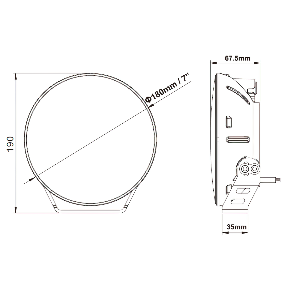 ORACLE Lighting | EXO 7-inch LED Spotlight | 2915-023