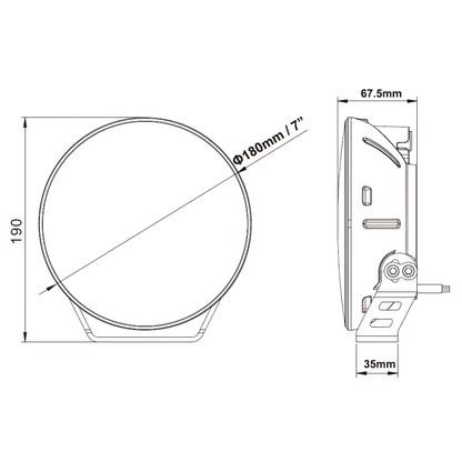 ORACLE Lighting | EXO 7-inch LED Spotlight | 2915-023