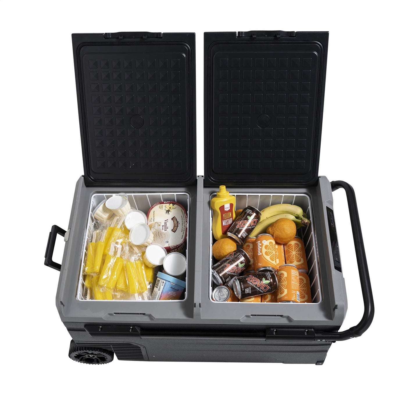 SMITTYBILT | Basecamp 75L Fridge/Freezer Dual Zone Fridge Outside Dimensions 36.9 inch Long x 18.3 Inch Tall x 21.1 Inch Wide Smittybilt |2989