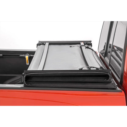 ROUGH COUNTRY Soft Tri-Fold Bed Cover | 6'7" Bed | Ford F-150 2WD/4WD (2009-2014) | 41509650A