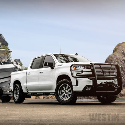 Westin HDX Winch Mount Grille Guard 2019-2021 Chevy Silverado 1500