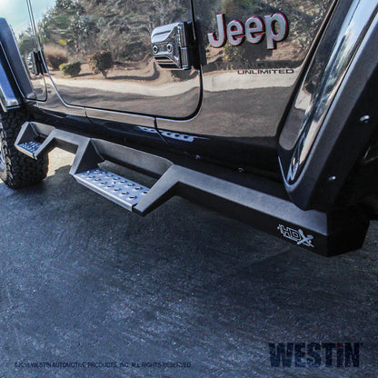 Westin HDX Stainless Drop Nerf Steps 2018-2024 Jeep Wrangler JL 4dr