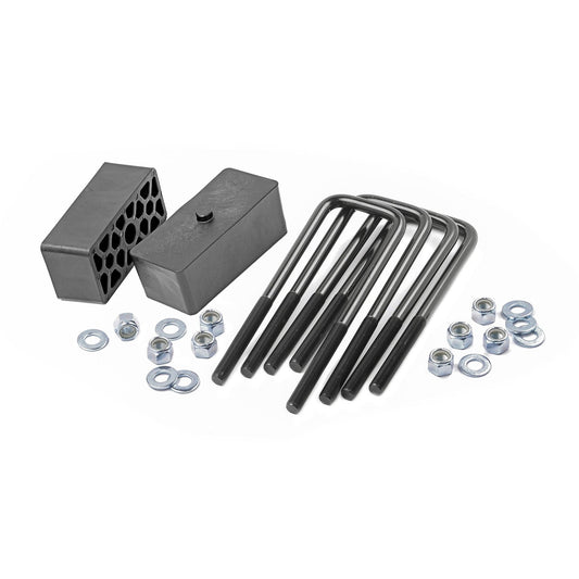 ROUGH COUNTRY | 2 Inch Block & U-Bolt Kit  Chevy/GMC 1500 2WD/4WD (99-24) | 6532