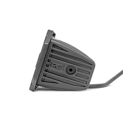 ROUGH COUNTRY 2 Inch Black Series LED Light Pods |  Flush Mount | Cool White DRL | 70803BLKDRL