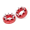 ROUGH COUNTRY | 2 Inch Wheel Spacers  8x6.5  Red  Multiple Makes & Models (Chevy/GMC/Ram) | 1095RED