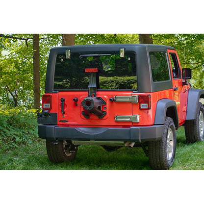 KENTROL Jeep JK Liftgate Hinge Overlays Pair 07-18 Wrangler JK Polished Silver Kentrol  30018