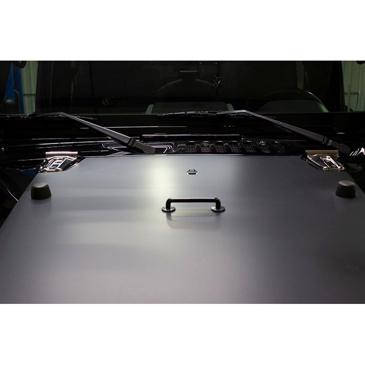 KENTROL Jeep JK Hood Hinge Overlays Pair 07-18 Wrangler JK Polished Silver Kentrol  30019