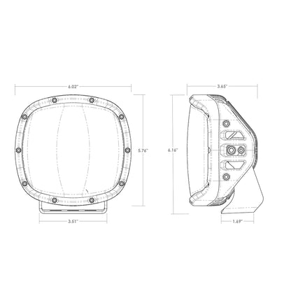 RIGID INDUSTRIES | RIGID Adapt XP Extreme Powersports LED Light 3 Lighting Zones GPS Module Single | 300414