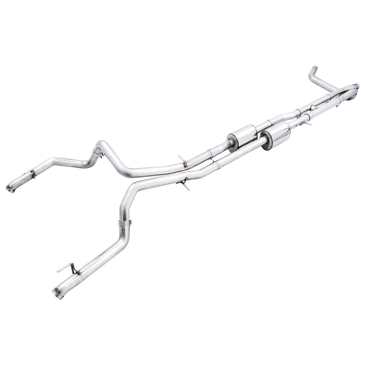 AWE 0FG Catback Exhaust for Silverado ZR2/Sierra AT4X - Dual Bashguard — 3015-31972