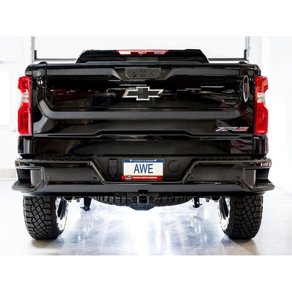 AWE 0FG Catback Exhaust for Silverado ZR2/Sierra AT4X - Dual Bashguard