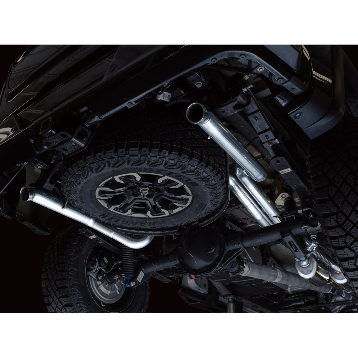 AWE 0FG Catback Exhaust for Silverado ZR2/Sierra AT4X - Dual Bashguard