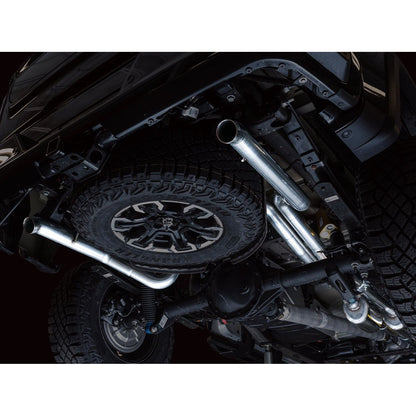 AWE 0FG Catback Exhaust for Silverado ZR2/Sierra AT4X - Dual Bashguard