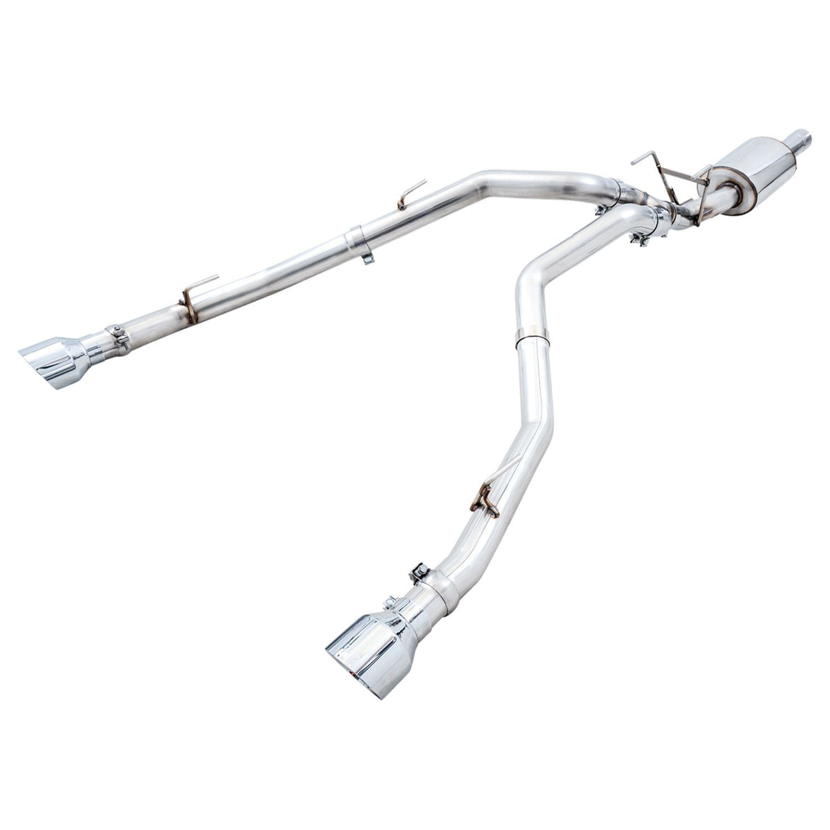 AWE 0FG Exhaust for 4th Gen RAM 1500 5.7L (with bumper cutouts) 5 Inch Tips — 3015-32002
