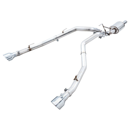 AWE 0FG Exhaust for 4th Gen RAM 1500 5.7L (with bumper cutouts) 5 Inch Tips — 3015-32002